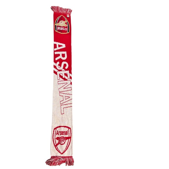 Arsenal FC Scarf Official Football Soccer Team Fan Knit Scarf Made in UK - Picture 1 of 6